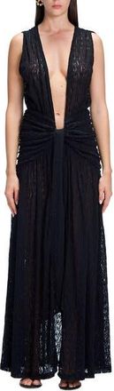 Moeva Aveline Cover Up Resortwear in Black at Nordstrom, Size Medium Eu