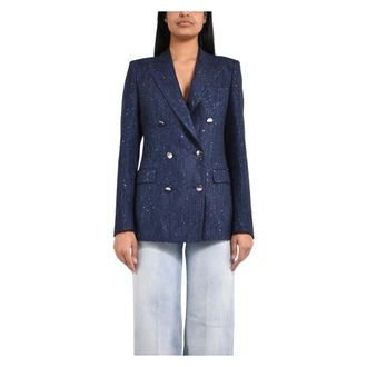 Tagliatore Blazers, female, Blue, Size: XL Blazer