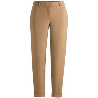 HUGO BOSS Dames/Dames Effen Rechte Chino (Medium Beige)