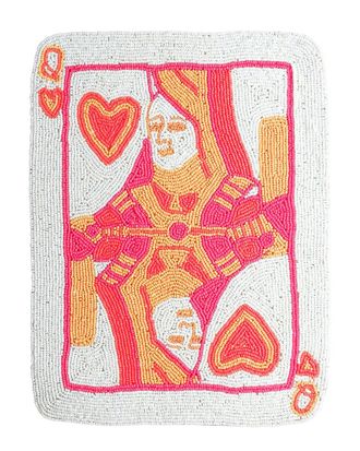 Tiramisu Queen Of Hearts Beaded Playing Card Placemat