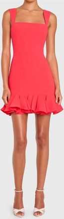 Amanda Uprichard Annabeth Dress In Candy Apple