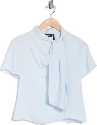 Theory Twist Scarf Silk Top in Skywriting at Nordstrom Rack, Size Petite