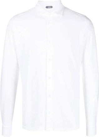Zanone Casual Shirt voor Mannen - Heren - Casual Overhemden - Wit - 3XL - Overhemden
