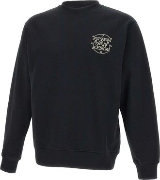 Dr&ocirc;le de Monsieur Hoodies & sweatvesten, Heren, Zwart, L, Katoen, Le Sweatshirt Slogan Tresses