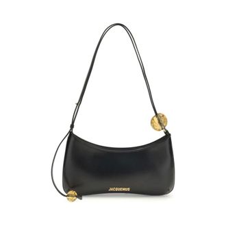Jacquemus Shoulder Bags, female, Black, Size: ONE SIZE Pearl Large Shoulder Bag