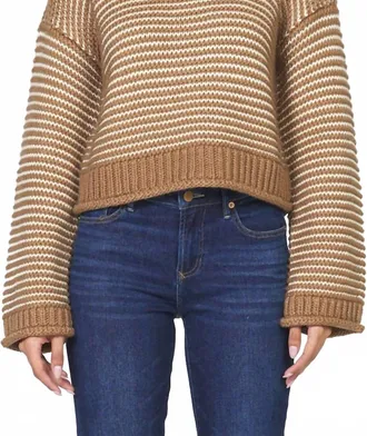 Dear John Denim Pasquette Sweater In Mocha Stripe