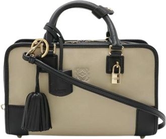 Loewe Pre-owned Handbags, male, Multicolor, Size: ONE SIZE Pre-owned Amazona 23 Leather 2way Bag