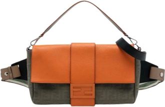 Fendi Pre-owned Belt Bags, female, Multicolor, Size: ONE SIZE Pre-owned Vintage Canvas Belt Bag