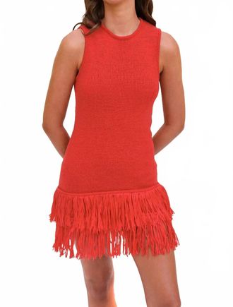Saylor Mick Mini Dress In Red