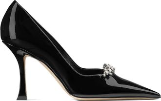 Jimmy Choo London 90 mm Belinda pumps met puntige neus - Zwart