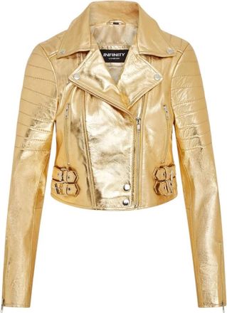 TruClothing Real Leather Short Cropped Length Brando Style Biker Jacket