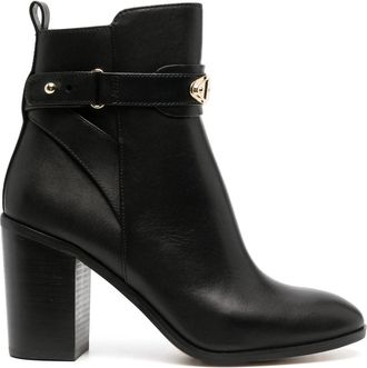 Michael Kors Darcy Hakken Bootie - Dames - Laarzen met Hak - Zwart - 40 EU - Leer - Schoenen