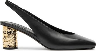 Givenchy Tape-effect Slingback Leather Pumps - Black