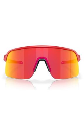 Oakley Sutro Lite 139mm Prizm Semirimless Wrap Shield Sunglasses in Ruby at Nordstrom