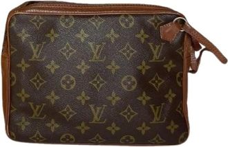 Louis Vuitton Pre-owned Clutches, female, Brown, Size: ONE SIZE Pre-owned Leather Clutch