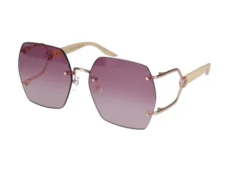 Gucci GG1562S Rimless Metal Sunglasses - Pink