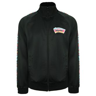 Mitchell & Ness MitchelL & Ness San Antonio Zip Up Zwart Heren Track Jacket TRJKDF18006 SASBLCK1