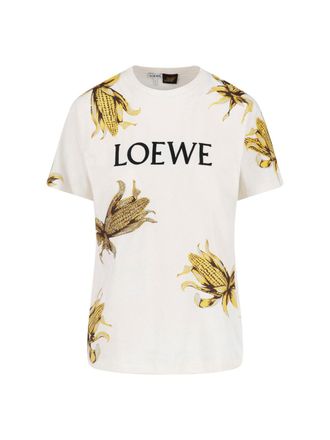 Loewe T-Shirt Stampata Perline