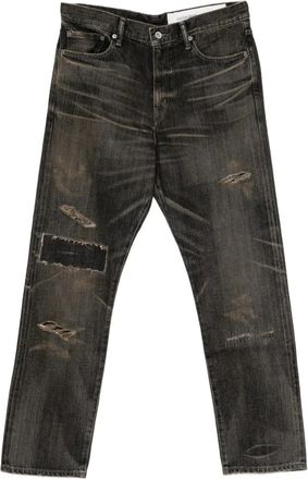 Neighborhood Pantaloni con effetto vissuto - Nero