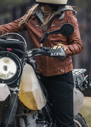 Iron And Resin Topanga Leather Jacket In Cognac