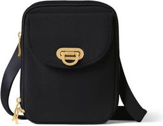 Baggallini Coastal Flip Lock Venture Crossbody in Black W/Gold Hardware at Nordstrom