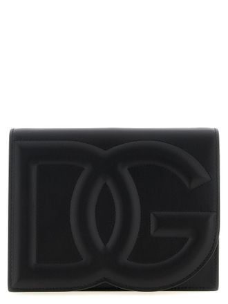 Dolce & Gabbana Logo Crossbody Bag Crossbody Bags Black