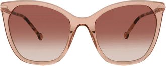 Carolina Herrera Brown Gradient Cat Eye Ladies Sunglasses HER 0091/S 0L93/HA 56