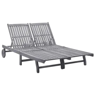 vidaXL Vidaxl - Tumbona Para 2 Personas Madera Maciza De Acacia