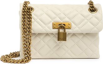 Kurt Geiger Kurt Geiger Mini Leather Brixton Lock Bag in Bone at Nordstrom Rack