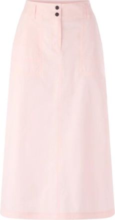 Marc Cain Midi-rok met riemlussen - Dames - Midirokken - Roze - XS - Polyester - Rokken