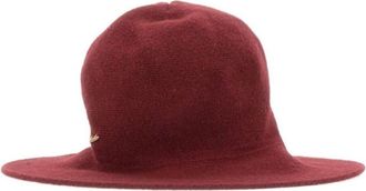 Borsalino Red Logo Cloche Hat