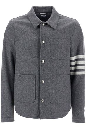 Thom Browne Med Grey Wool Casual Jacket