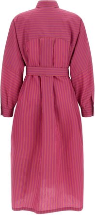 Max Mara Womens Purple Cotton Long Dress