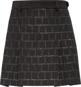 Philipp Plein Jacquard Mini Skirt Sartorial