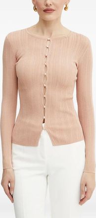 Elisabetta Franchi Cardigan a coste - Rosa
