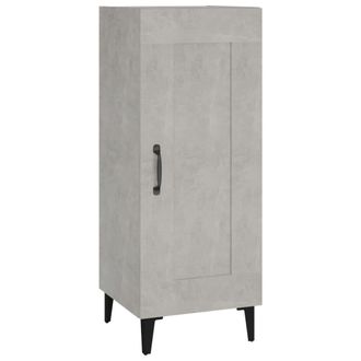 vidaXL Vidaxl - Aparador De Madera Contrachapada Gris Hormig&oacute;n 34,5x34x90 Cm