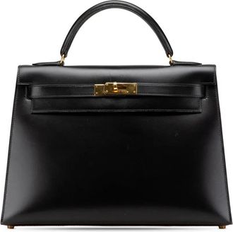 Hermès Borsa a tracolla Kelly Sellier 32 in pelle Box Calf 1991 - Nero