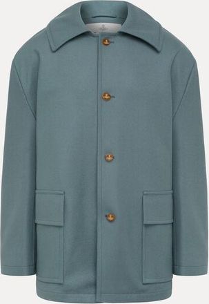 Vivienne Westwood Donkey Jacket Melton Teal S Men