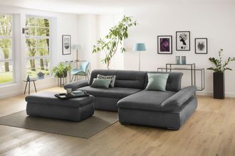 Inosign Ecksofa »Avesa L-Form« Wahlweise mit Armteilvertsellung und Bettfunktion, B/T/H: 300/172/80cm