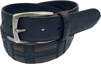 Paolo Vitale Exclusieve Riem - unisex - Riemen - Zwart - 115 CM - Accessoires