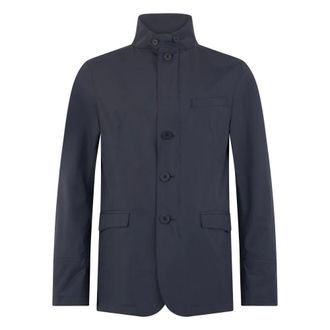 Herno Light Jackets, male, Blue, Size: M Elegant dark blue jacket, modern style