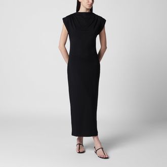 Anine Bing Alix black cotton-blend dress
