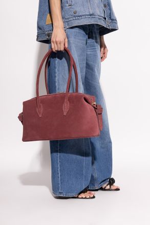 Yuzefi Brioche Shoulder Bag, Womens, Burgundy