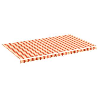 vidaXL Tela De Repuesto Para Toldo Amarillo Y Naranja 6x3,5 M Vidaxl
