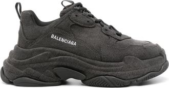 Balenciaga Triple S sneakers - men - Cotton/Fabric/Rubber - 39 - Black