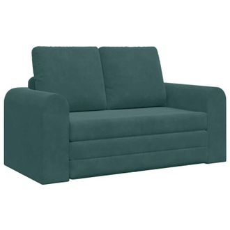 vidaXL Sof&aacute; Cama Verde Oscuro 148 X 71 X 83 Cm Terciopelo Vidaxl