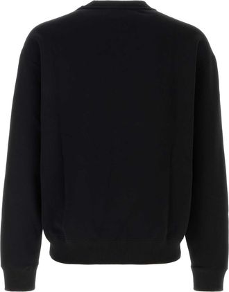 Jil Sander Mens Black Cotton Sweatshirt 001 Exterior: Felpe Sweater