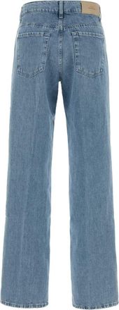 7 For All Mankind Womens Stove Pipe Jeans Blue Cotton Linen