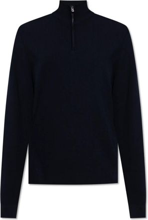 Sease Wollen trui met opstaande kraag - Heren - Coltruien - Blauw - XL - Wol - Truien & Vesten
