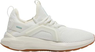 Puma Womens Softride Enzo 5 Running Sneakers Shoes - Black, Warm White/Modern Mint, 8.5